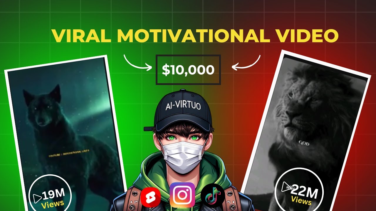 Earn $10k Monthly Creating VIRAL Motivational Shorts, REELS and TikTok Videos (Step by Step Guide)