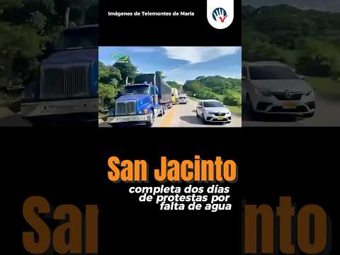 San Jacinto sin agua: habitantes mantienen bloqueada la Troncal