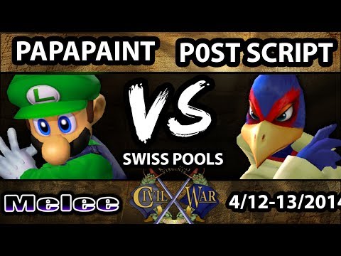 Civil War VI - P0st Script (Falco) Vs. Papapaint (Luigi) - Pools