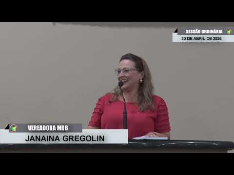 CMBTE - USO DE TRIBUNA PELA VEREADORA JANAINA GREGOLIN - MDB