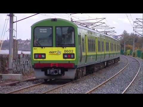 Dart train number 8602 - Booterstown Station, Dublin