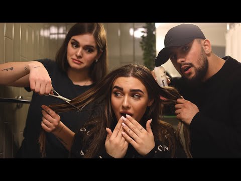 Rinor & Xhena ma ndrrojin stilin e flokeve *mi prejn floket dhe mi ngjyrosin 😩!!!