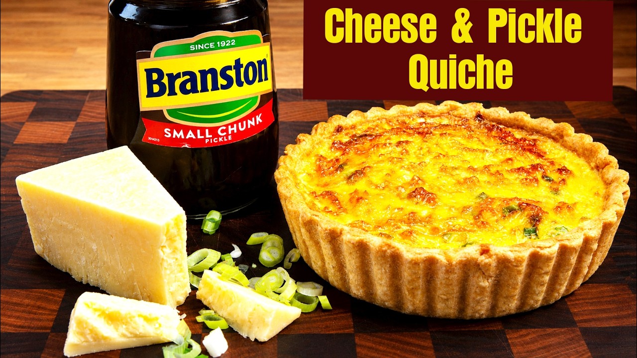 Quiche: Branston pickle n Cheese, Best you’ll ever taste: