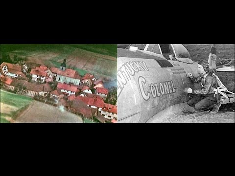 * 362nd Fighter Group P-47 Thunderbolts in Action (1945, Restored Color)