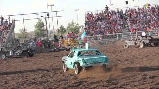 preview picture of video 'Delta Demolition Derby July 4th, 2014: Heat 1'