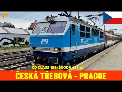 Führerstandsmitfahrt Česká Třebová - Prag (Bohumín - Prag, Tschechische Republik) 4K