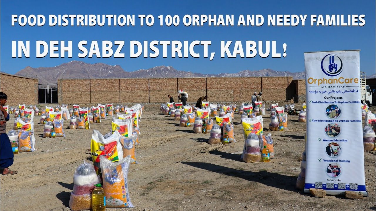 Food Distribution to 100 Orphan and Needy Families in Deh Sabz District, Kabul!
