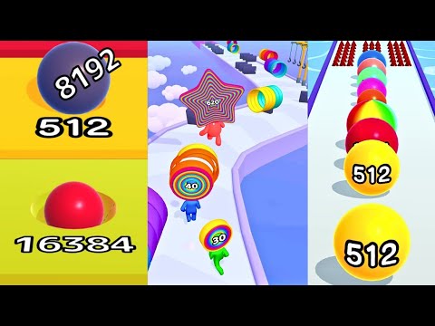 Max Levels | Ball Run 2048 vs Ball Run Infinity vs Layer Man 3D Run & Collect