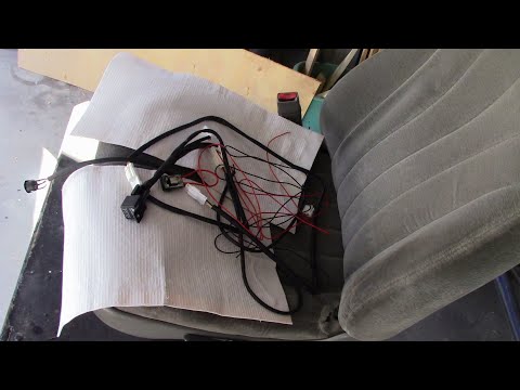 Installing a cheap heated seat kit.