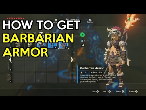 How to get the Barbarian Armor Set - Legend Of Zelda Breath Of The Wild