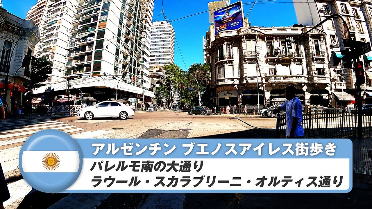 【アルゼンチン】ブエノスアイレス 26. パレルモ南の大通り、ラウール・スカラブリーニ・オルティス通り