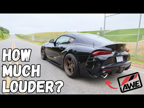 2023 Manual Toyota Supra | AWE Touring Exhaust VS Stock | Rev, Acceleration and Drive By