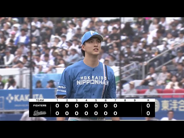 【7回裏】自己最長イニングを投げ切る!! ファイターズ・達孝太 7回2安打8奪三振無失点の好投!! 2025年5月18日 千葉ロッテマリーンズ 対 北海道日本ハムファイターズ