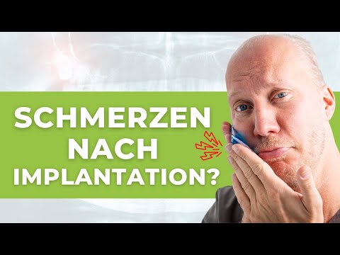 Schmerzen nach Implantation beim Zahnarzt?