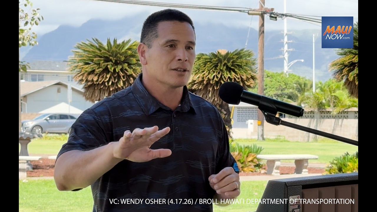 Ed Sniffen at Puunene Ave. Dedication - April 17, 2026