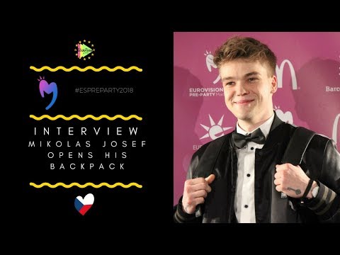 Eurovision 2018 | Mikolas Josef opens his backpack in Madrid