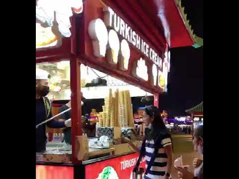 Global village(first time experience of Turkish ice cream 🍦)