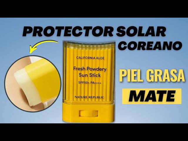 Vídeo relacionado con Nature Republic Fresh Powdery Sun Stick SPF50+/PA++++ Waterproof Sun Stick 22g Korean Skincare