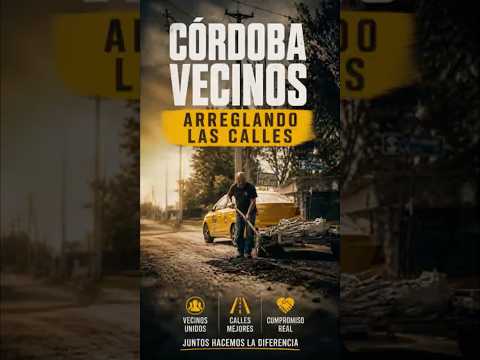 En córdoba los ciudadanos arreglan las calles como pueden