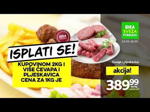 IDEA | Sveža ponuda 24.05 - 26.05.2019.