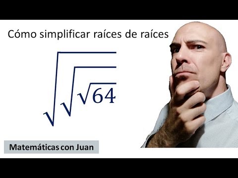 ▷ Cómo simplificar raíces dentro de raíces. Raíz de raíz. Raíz de otra Raíz. Fácil, paso a paso