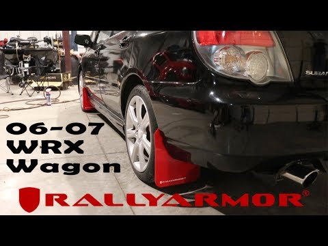 Subaru 06-07 WRX Wagon - Rally Armor Mud Flap Installation