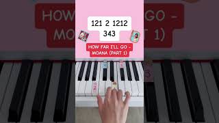 How Far I’ll Go - Moana (Part 1) (Piano Tutorial) #howfarillgo #moanasong #disneypiano #pianoshorts