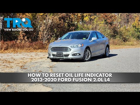How to Reset Oil Life Indicator 2013-2020 Ford Fusion 2.0L L4