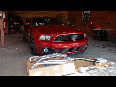 FULL EXHUAST ARRIVED!!! Longtube Headers Install on my 2014 Mustang 3.7! (BBK)