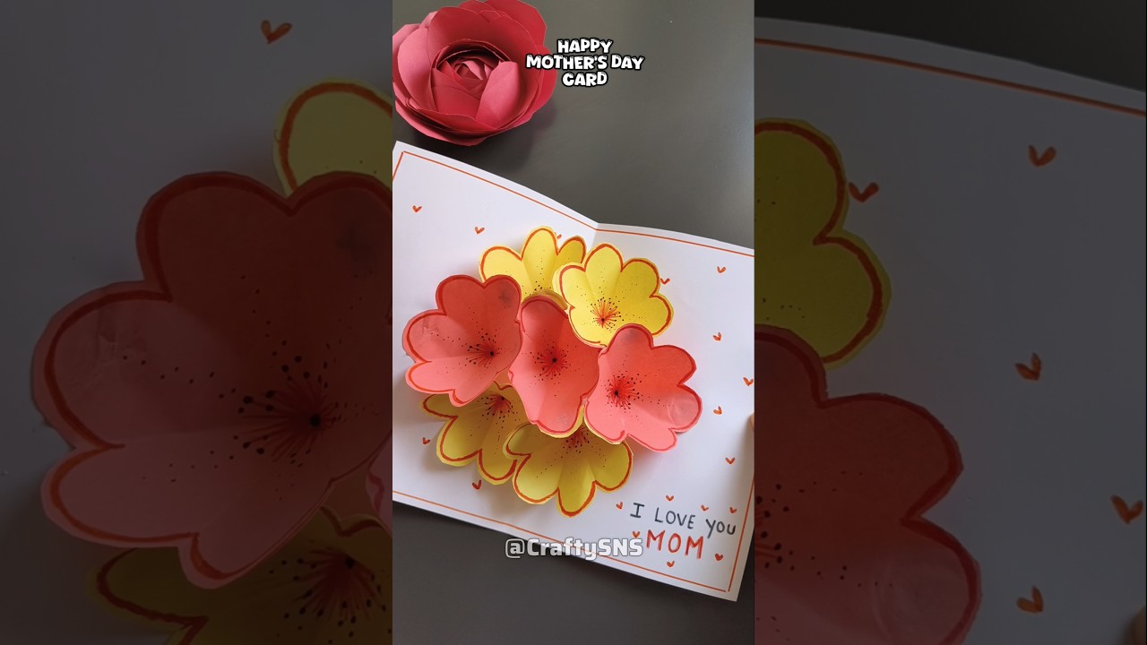 Mother's day card❤️ #diy #craft #gift #shorts #shortvideo #fypシ