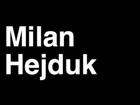 How to Pronounce Milan Hejduk Colorado Avalanche NHL Hockey Player Runforthecube