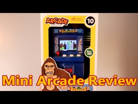Rampage Mini Arcade Game Review Basic Fun Arcade Classics #10  - The No Swear Gamer