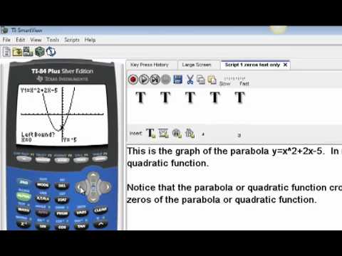 Zeros of a Parabola