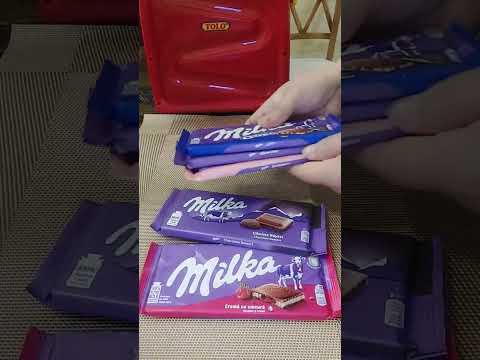 Milka Chocolates⁶ #shorts#asmr#trending#viral#arlene#milka#chocolate#favorites#satisfying#sweets#wow