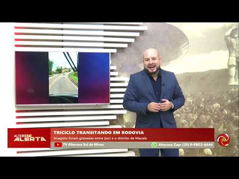 Mulher em triciclo elétrico é flagrada em rodovia perto de Ijaci