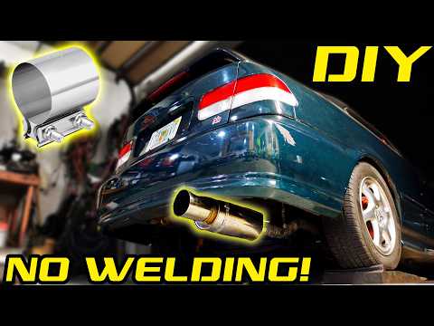 HKS Hi Power Muffler Installation – Butt Joint Clamps, No Welding! Honda Civic D16