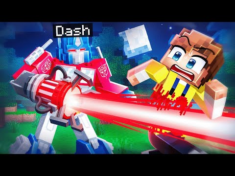 Playing As TRANSFORMERS To Troll My Friends in Minecraft…