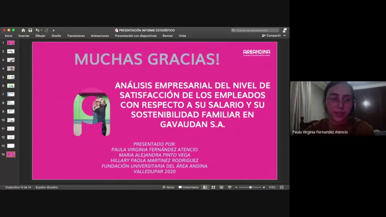 Presentación informe estadístico