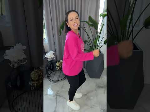 Bluza różowa wygodna tunika – miniatura 2 z 9