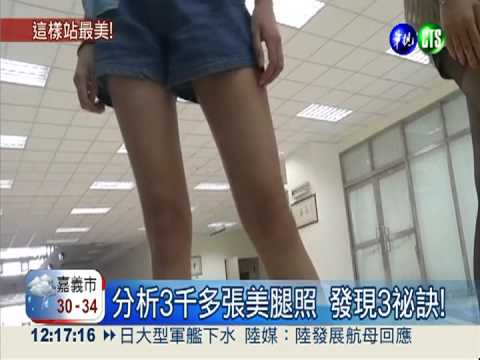 美腿拍照3定律 碩士論文大公開