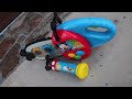 Mickey Mouse Stretch Break Hot Dog Dance Chainsaw And Microphone QUADRUPLE DESTRUCTION