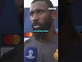 Antonio Rüdiger is locked in ahead of the #UCL Final! 🗣️