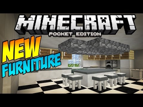 [0.11.1] FURNITURE MOD!! - Table, Stools & MORE! - Minecraft Pocket Edition