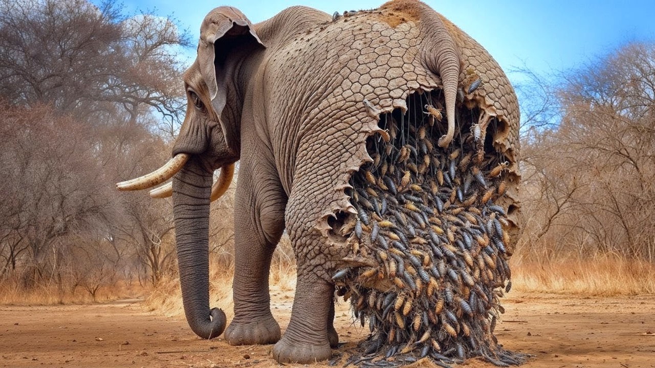 Animal Rescue Story: Saving an Elephant Covered in Millions of Bees | Wildlife Rescue