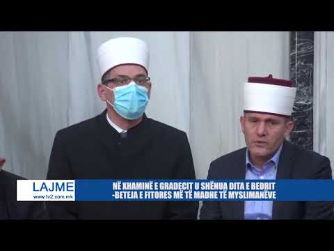 NË XHAMINË E GRADECIT U SHËNUA DITA E BEDRIT-BETEJA E FITORES MË TË MADHE TË MYSLIMANËVE
