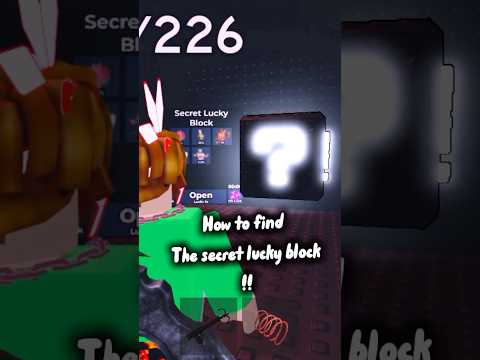How to find the secret hidden lucky block in roblox find the brainrot #helpful #roblox