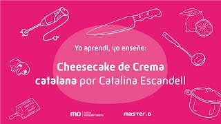 Tarta de queso de crema catalana