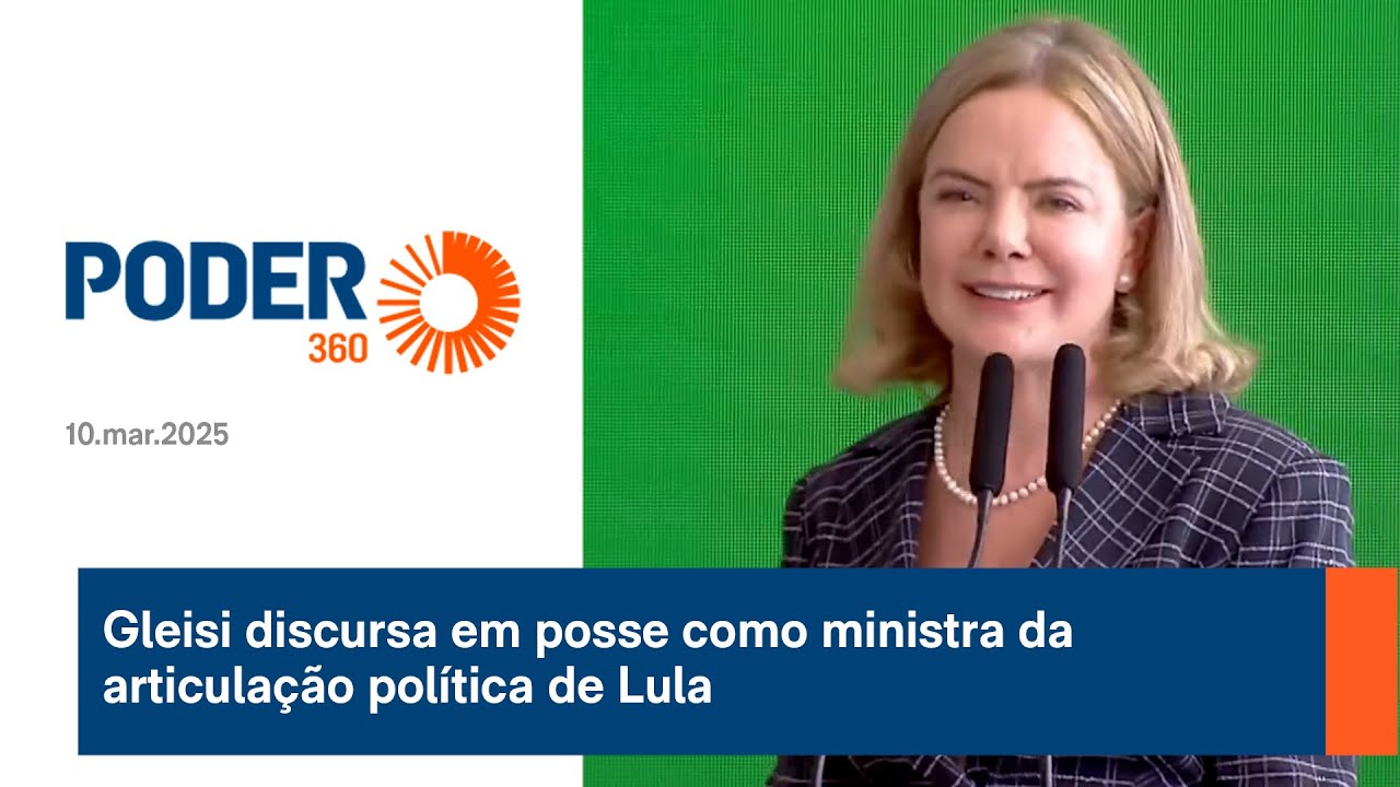 Gleisi discursa em posse como ministra da articulação política de Lula
