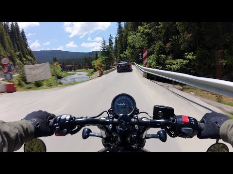 Mountain Twisties in Bucegi Natural Park | Triumph Bobber Ride: Pestera to Bolboci | RAW Sound 4K