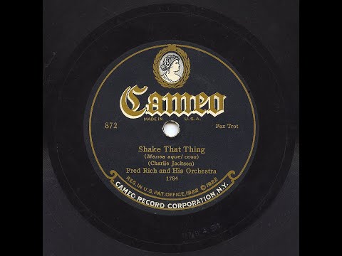 Fred Rich And His Hotel Astor Orchestra - Shake That Thing (HOT!!)